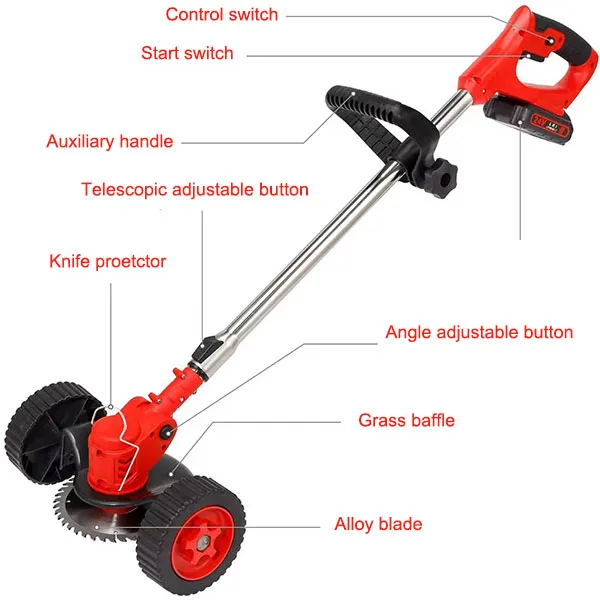 

High Quality - Durable Cordless Electric Brush Cutter Lawn Mowers From China