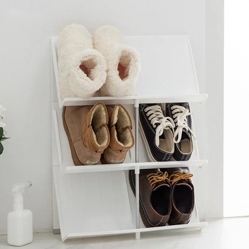 

Ultra-thin Slipper Rack Space-saving Shoe Organizer for Home Entryway Multi-layer Narrow Shoe Storage Solution