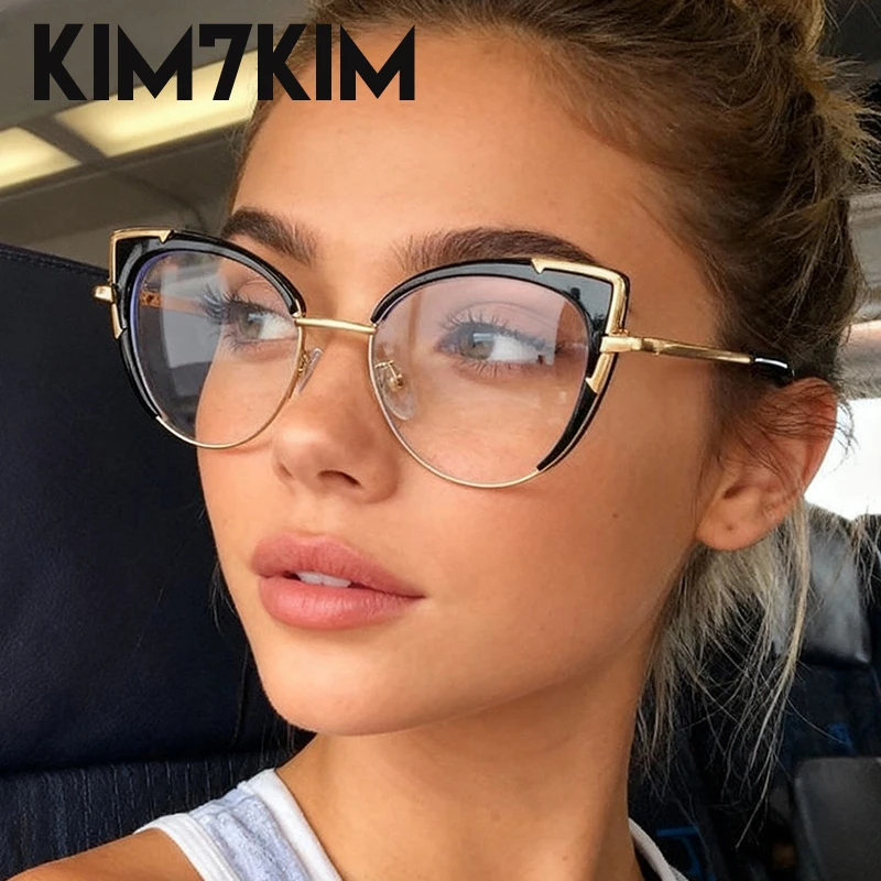 

Anti Blue Light Change Color Glasses Women 2025 Luxury Brand Sexy Rimless Cat Eye Sunglasses Prescription Eyegalsses Read Shades