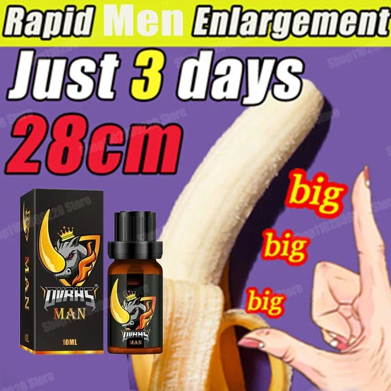 Powerful Growth penis Oil for Men Big Dick Cock Enhancement Erection Boost Health Care Enlarges Fast Increase Male Size