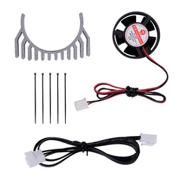 For Creality K1 K1C K1 Max Extruder Motor Heat Sink Cooling Kit Double Ball Bearing Fan 24V 15000RPM For 36Motor Voron Ender3 V3