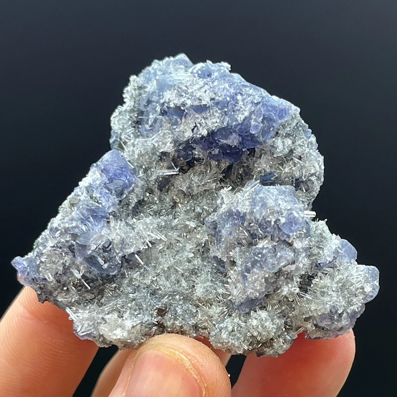 

100% natural Tanzanite blue fluorite mineral specimen home decoration