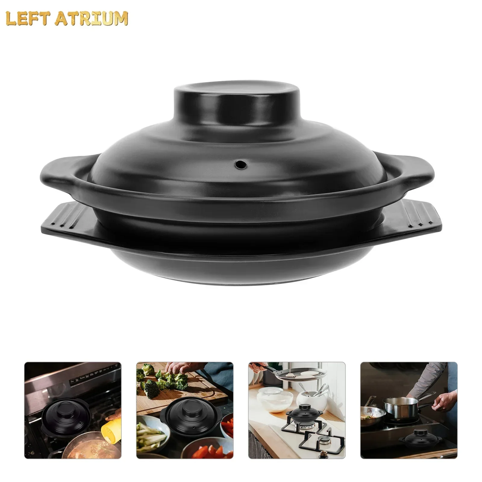 1Pc Clay Casserole Soup Cooking Tool Soup Rice Clay Pot Bibimbap Cooking Pot