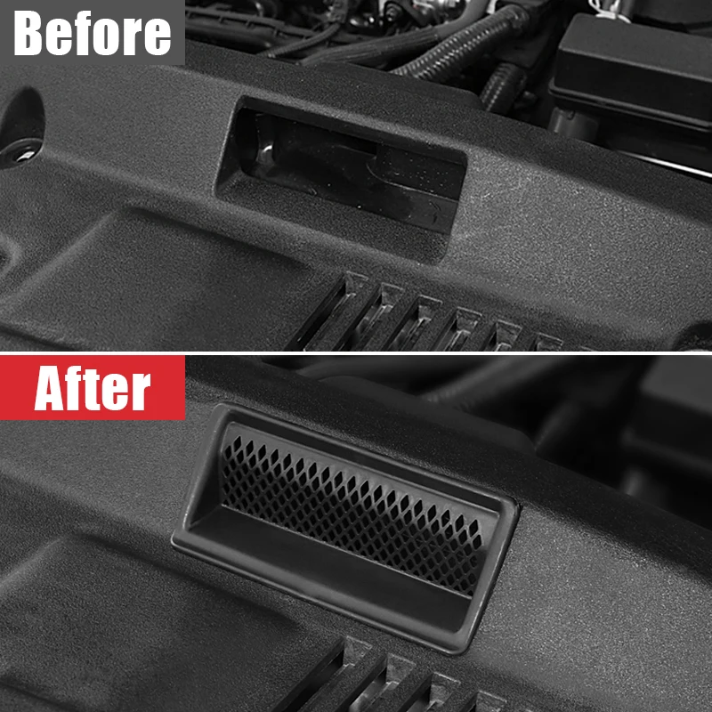 

For Toyota Highlander XU70 Kluger 2020 2021 2022 2023 2024 Hybrid ABS Car Engine Air Intake Mask Sticker Case Decoration Cover