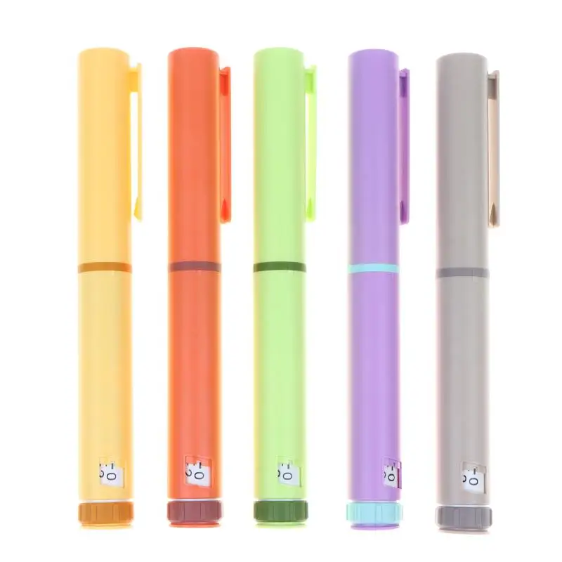 1Pcs 60IU Precise Dosing Injector Colorful Reusable 3ml Peptide Injection Pen Portable Multi Color Refillable Injector Pen