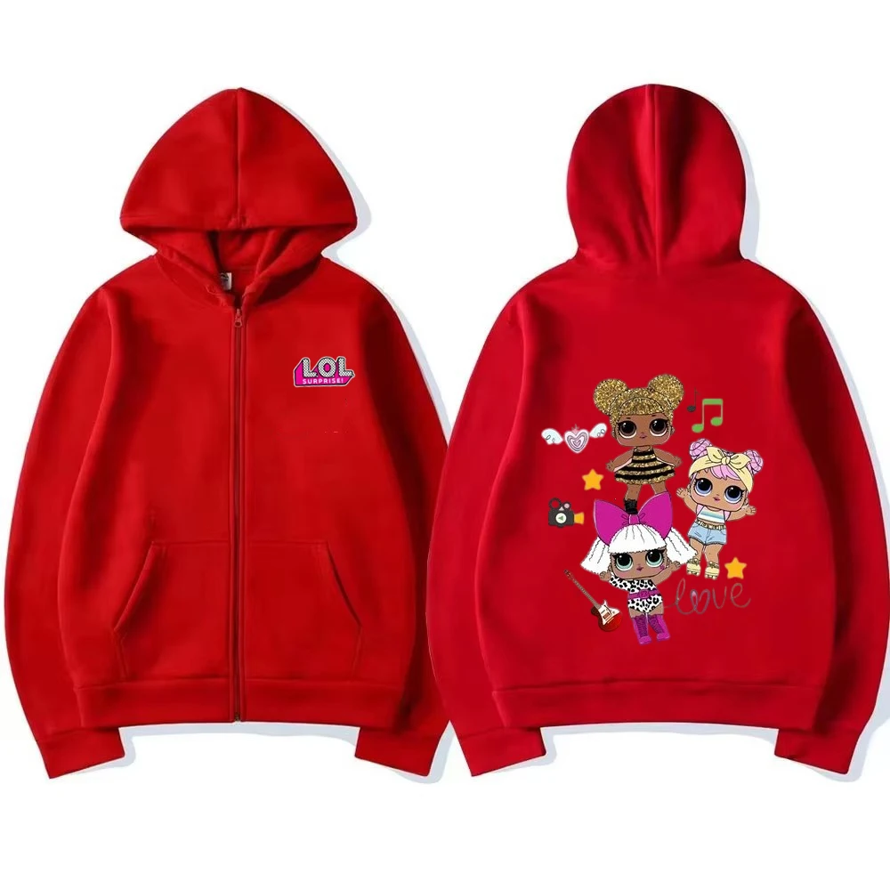 

Fashion Zipper Hoodie Kids2D Printed Boys and Girls 2-12 Years Old Casual Street Anime Zipper Hoodie