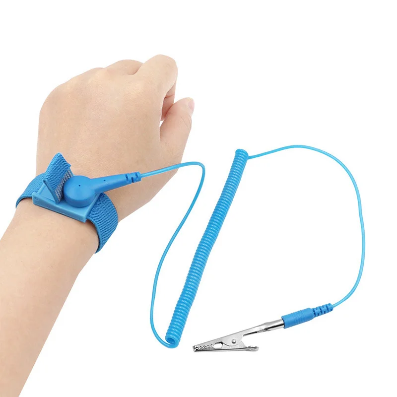 ESD Anti Static Wrist Strap Clip Discharge Grounding Prevent Static Shock for Sensitive Electronics Repair Tools
