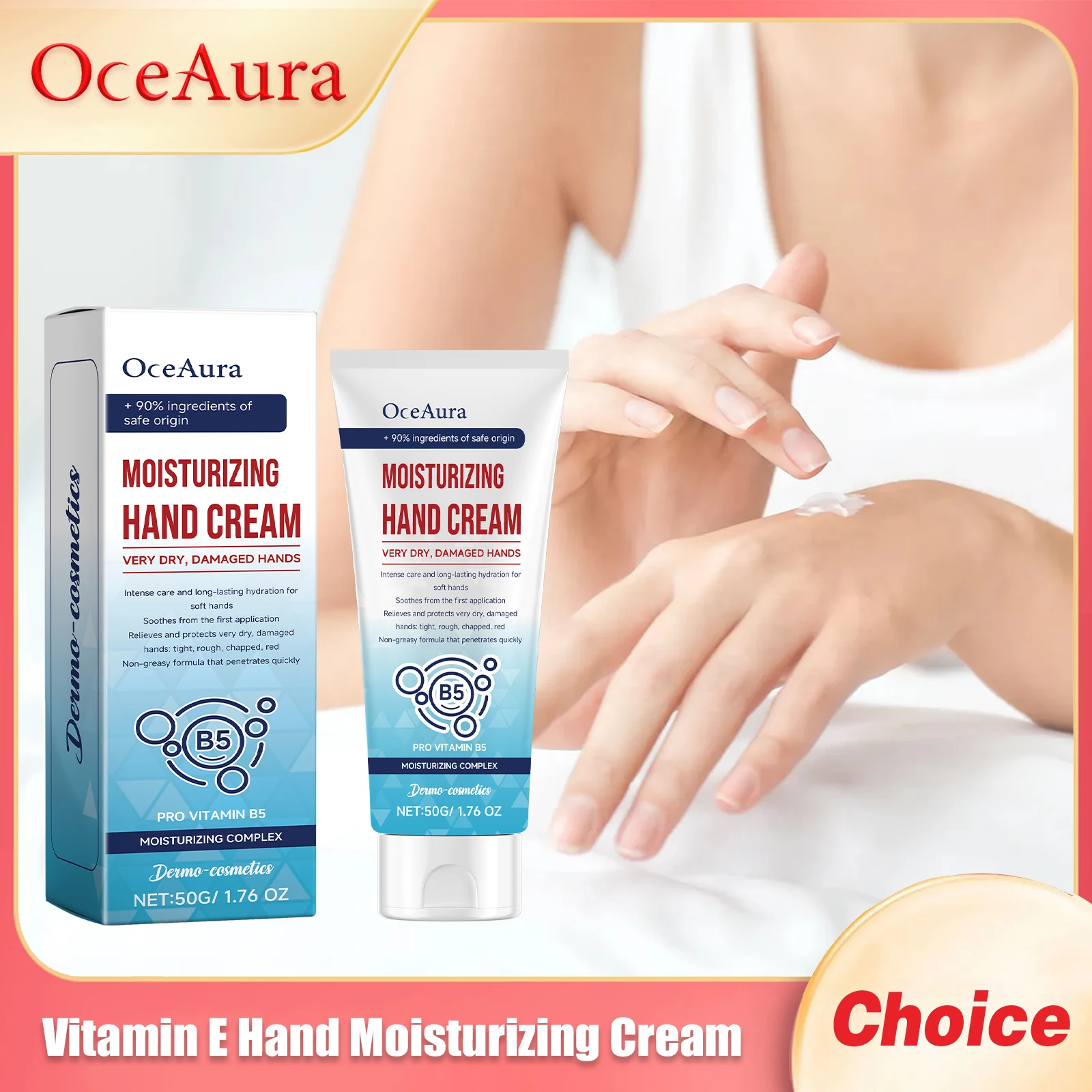 

Oceaura Vitamin E Hand Moisturizing Cream Lasting Nourish Brighten Improve Elasticity Moisturizer Products Daily Hank Care Cream