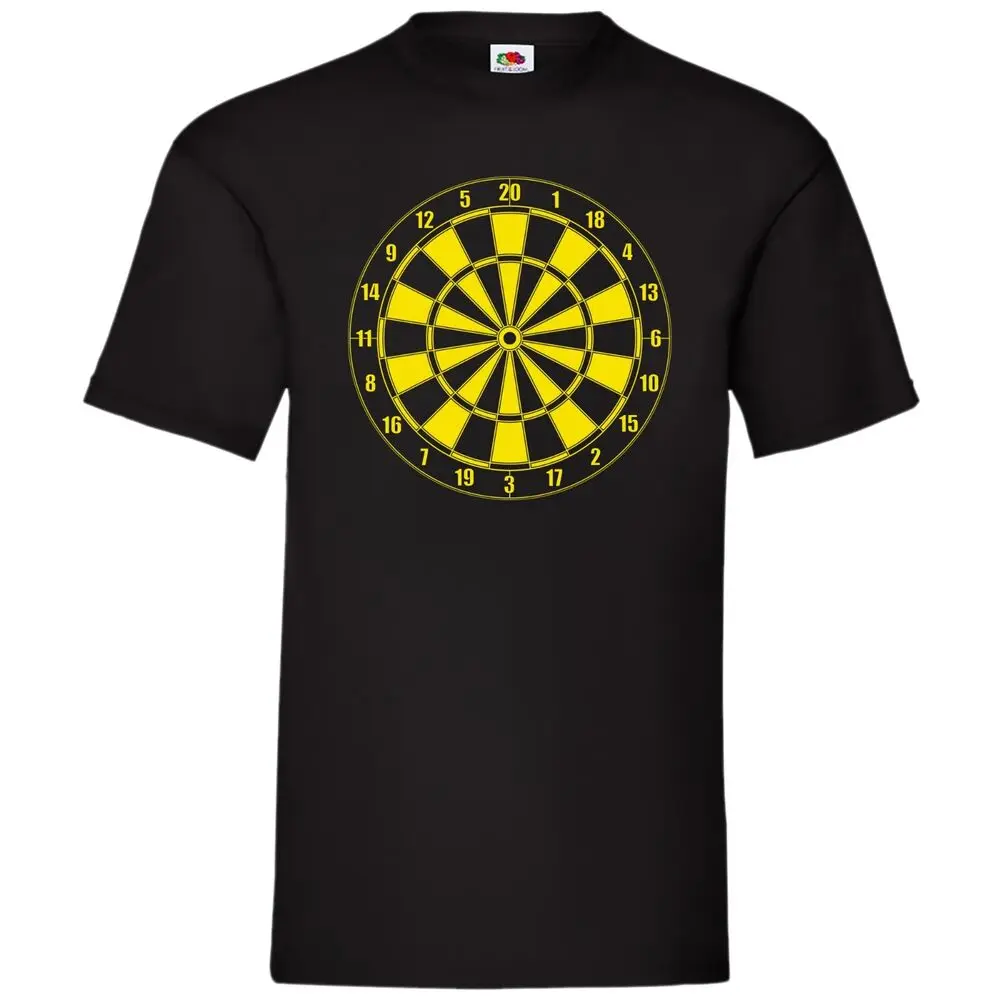 Dartboard T-Shirt Fun Gift Pub Games  High Quality 100%Cotton Short Sleeve