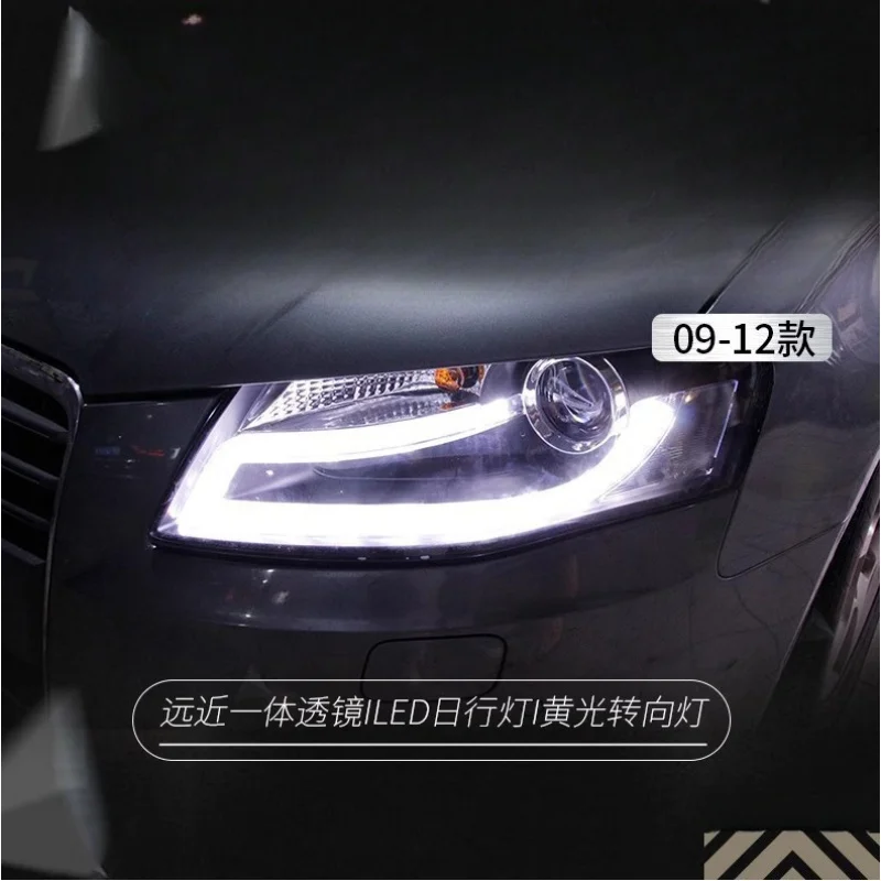 

Suitable forAudi A4L 09-12 Headlight Assembly A4 Modified LED Daytime Running Light Bi-Optic Lens Xenon Headlight