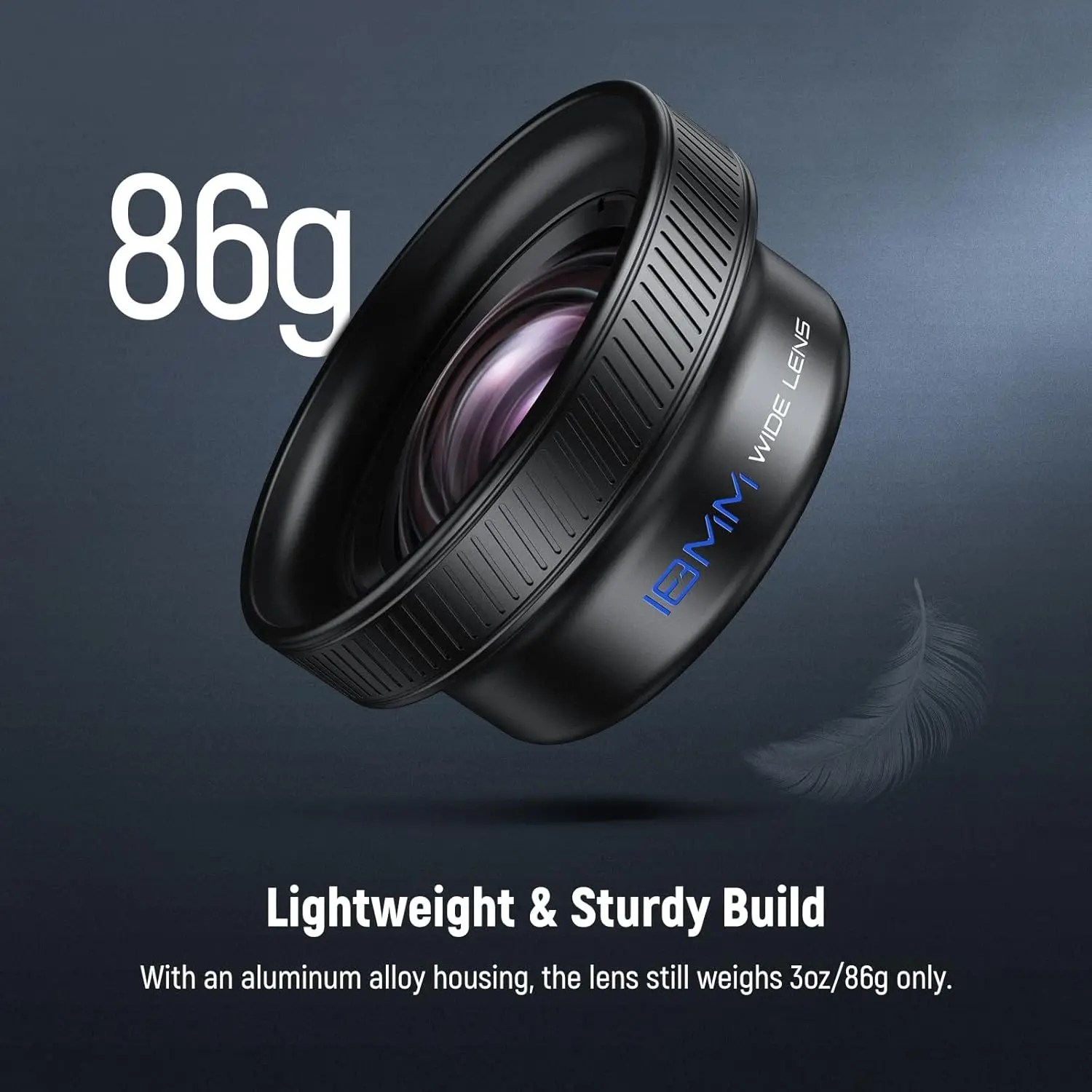 Obiektyw szerokokątny NEEWER 18mm z klipsem do telefonu z gwintem 17mm do iPhone'a, Androida i Samsunga do fotografii mobilnej — zdjęcie produktu 6