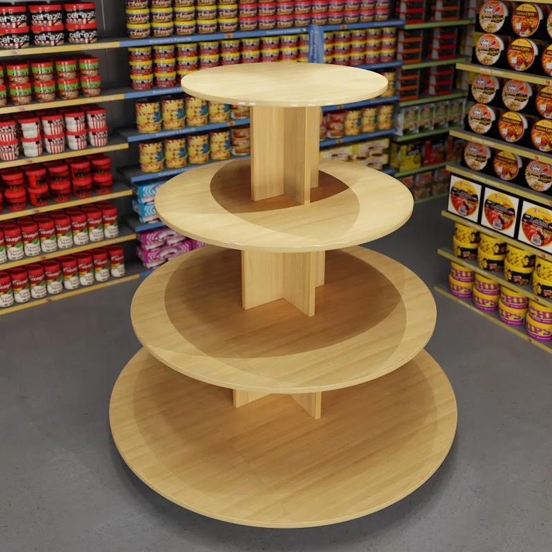 

Gifts Supermarket Shelves Stack Head Rack Grain and Oil Display Stand Middle Island Cabinet Display Rack Bank Round Booth Multif