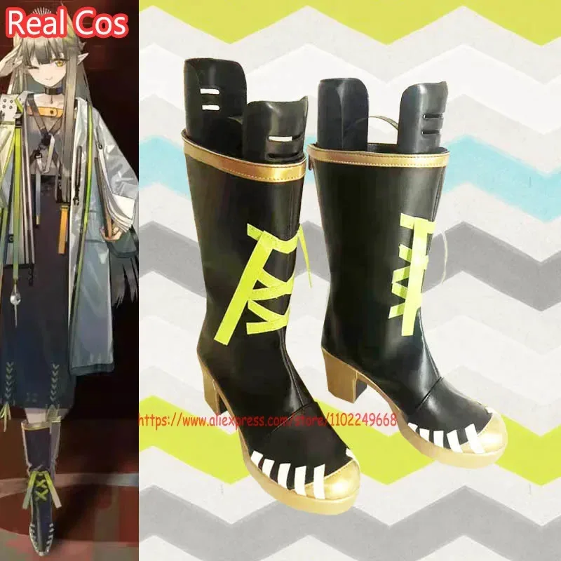 

RealCos Arknights Muelsyse Обувь для косплея Сапоги Хэллоуин Косплей Костюм Аксессуар