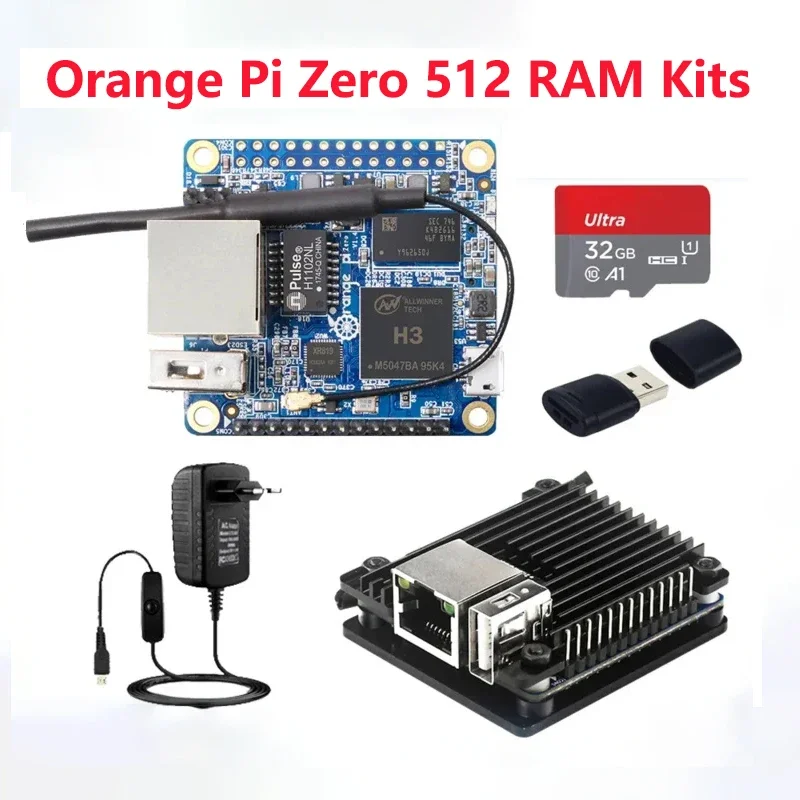 

Orange Pi Zero 512M RAM H3 Cortex-A7 Quad-Core 1.2G POE WiFi Antenna OTG Optional Case Power Supply Inferace Hat for OPI Zero