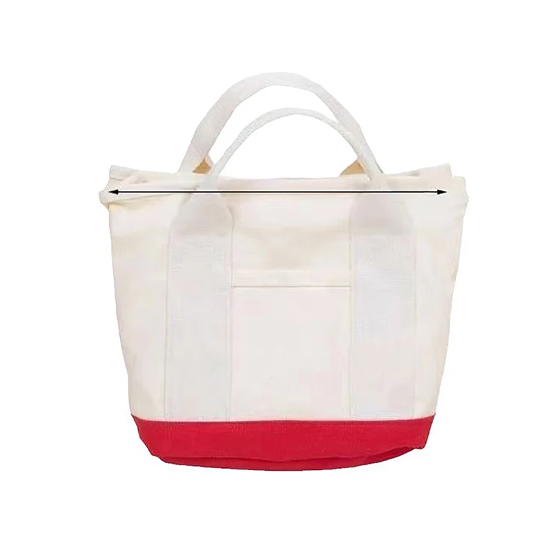 1 bolso de mano de lona con dibujos de conejo y zanahoria para mujer, bolso de mano portátil de gran capacidad con múltiples bolsillos para el almuerzo