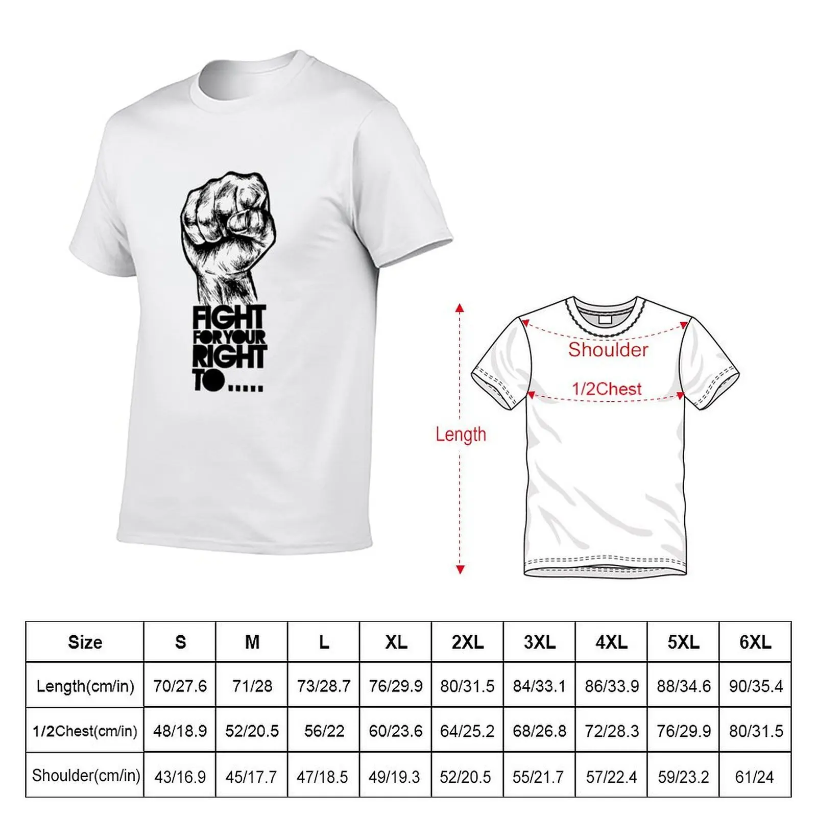 Fight, for your right ! To Paaaaarty ! T-Shirt cotton tshirt 100% t shirts for man pack white T-Shirt