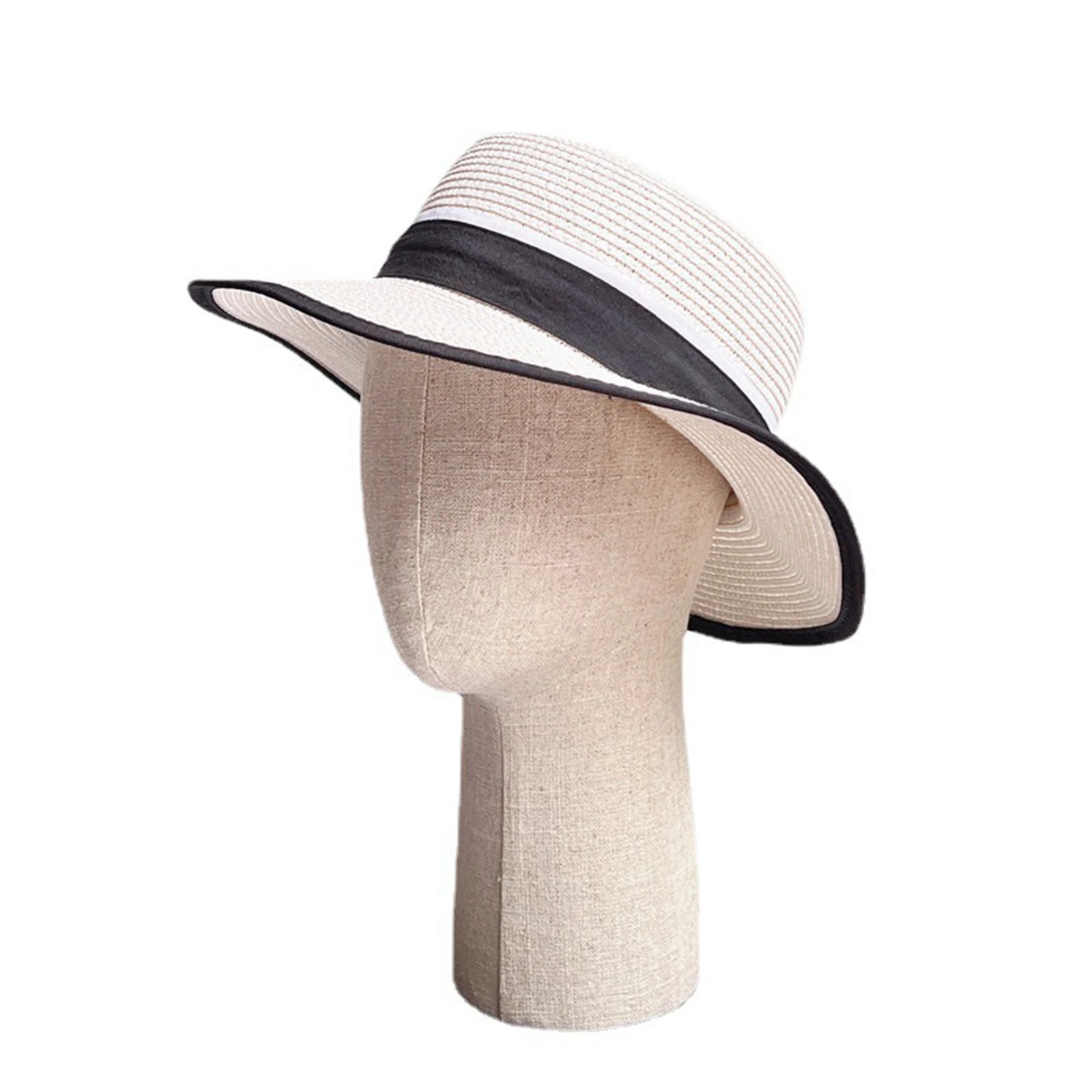 Mannequin Head Model Portable Fashion Hat Display Head Hat Display Holder for Styling Drying Home Salon Hairdresser Training