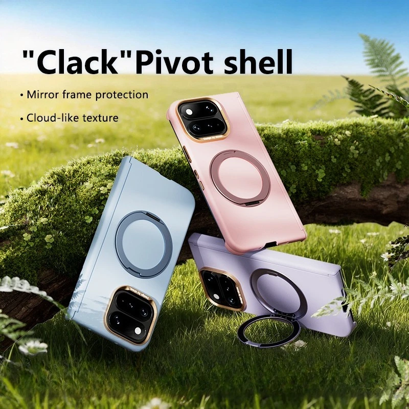 For Google Pixel 11 Pro Fold Case Luxury Magnetic Rotating Bracket Liquid Silicone Cover Metal Button Lens Ring Shockproof Funda