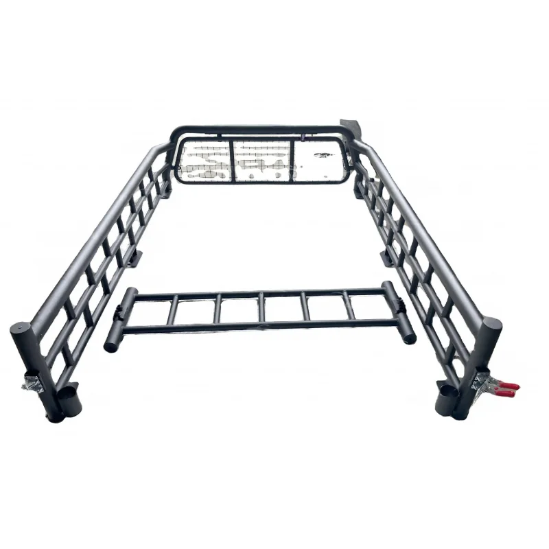 High Quality Electrophoresis Powder Coating Steel Full Enclosure Rear Rack Guard Roll Bar Cargo Cage Universal Pickup Bed Access