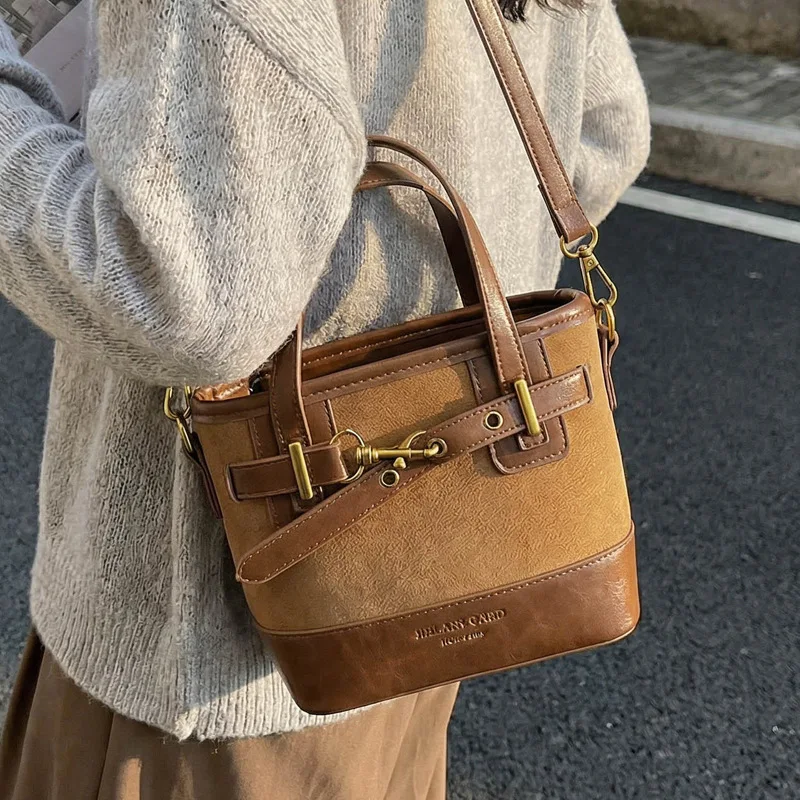 

Autumn Winter Hot-Selling For Women 2025 New Fashion Retro Versatile Crossbody Exquisite Super Popular Niche Bucket Bag