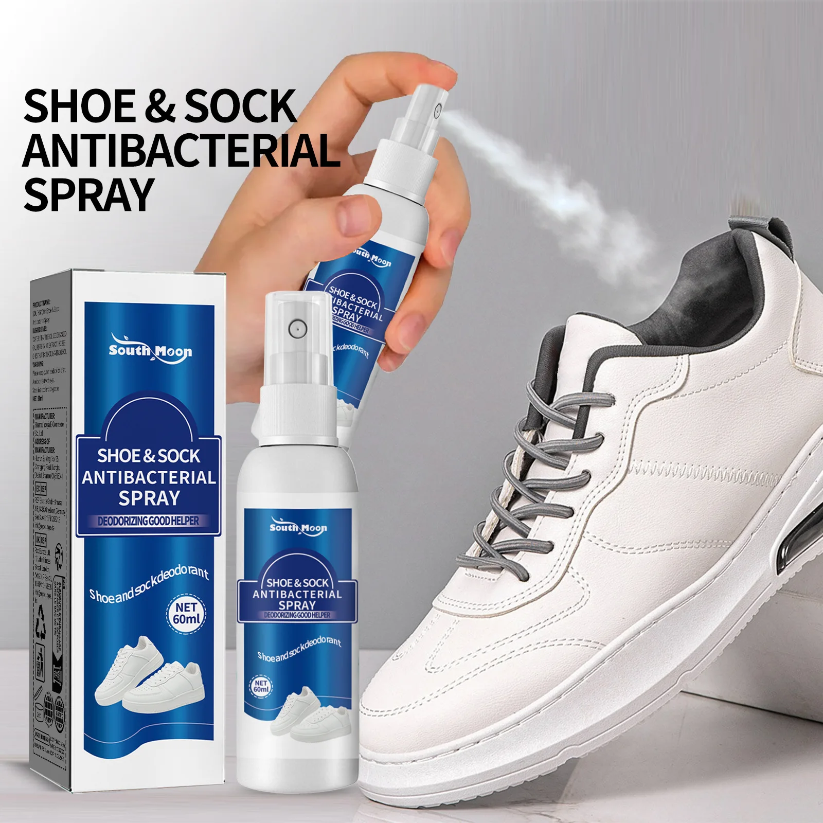 Shoes and Socks Deodorizing Spray, Shoes and Socks Cleaning Sweaty Feet To Remove Odor, Odor Dry Shoe Cabinet Freshener