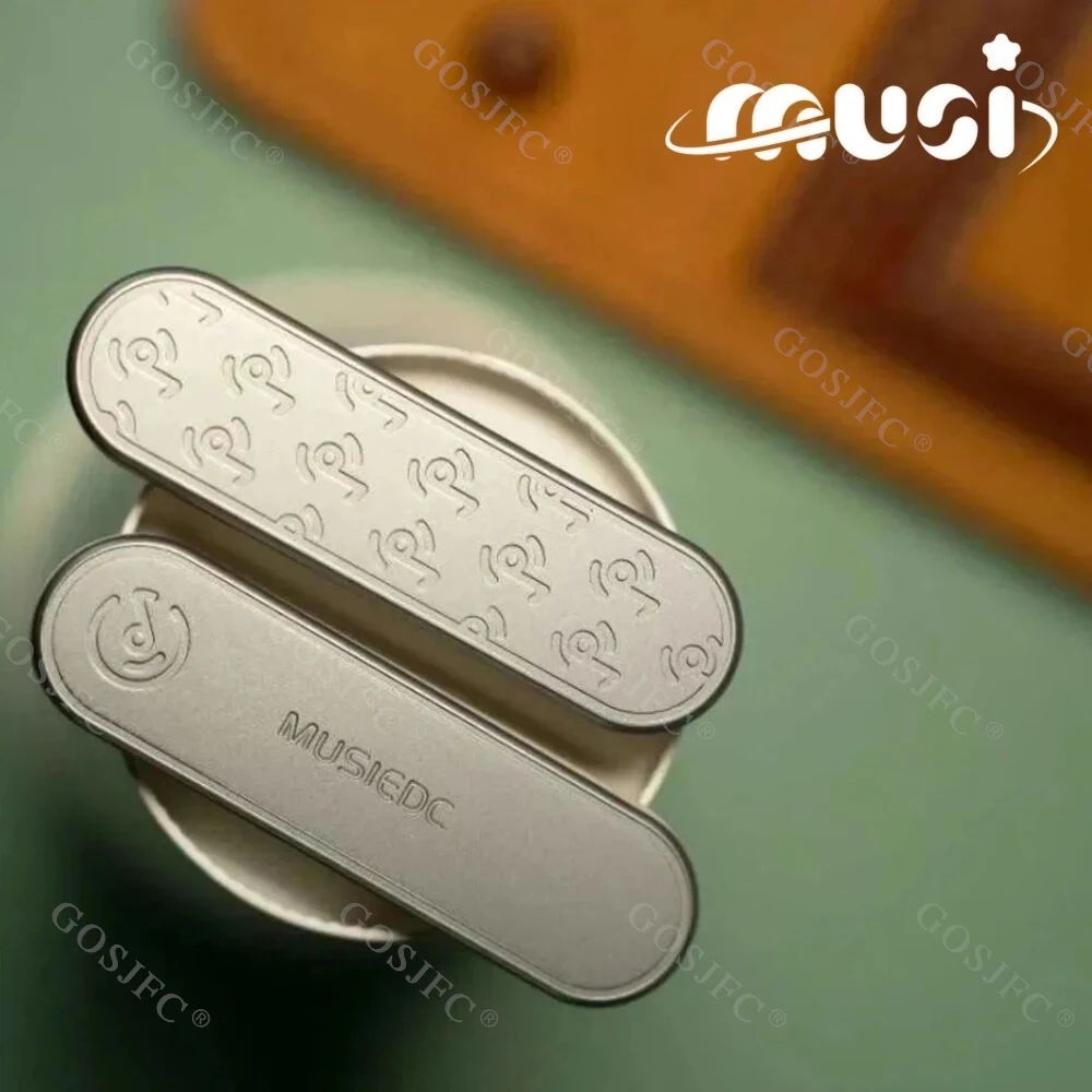 Muse edc 2.0 fidget slider metal projetos originais de aço inoxidável polido explosão areia push slider brinquedos para adultos