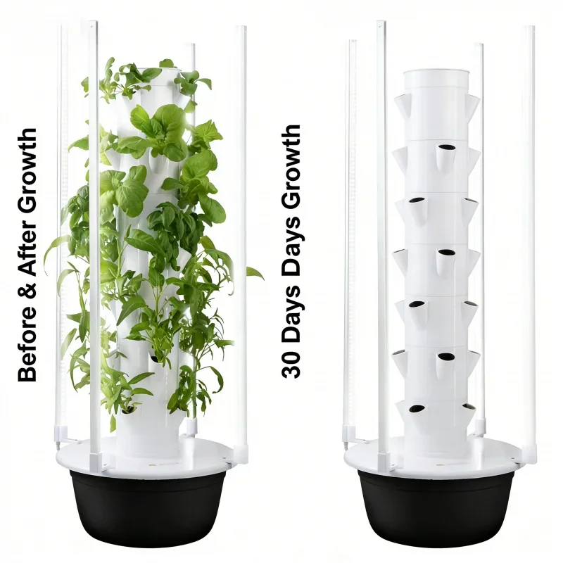 

Умный 9-слойный вертикальный гидропонный садовый комплект с аэропонной системой выращивания света - машина для посадки овощей без беспочвеня для дома