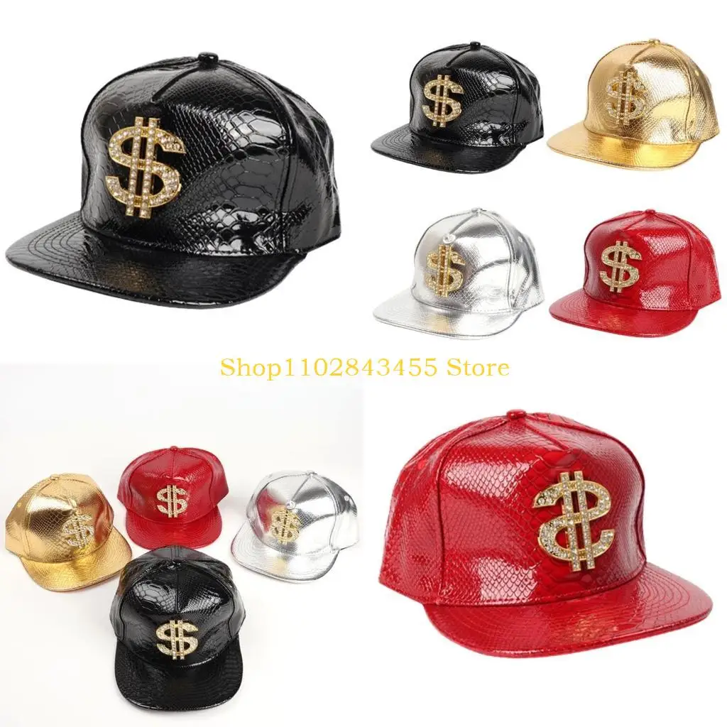 49MC Woman Men Fish Pattern Baseball Caps Adult Adjustable Hat Gathering Teens Dollar Badge Hat for Outdoor Sports