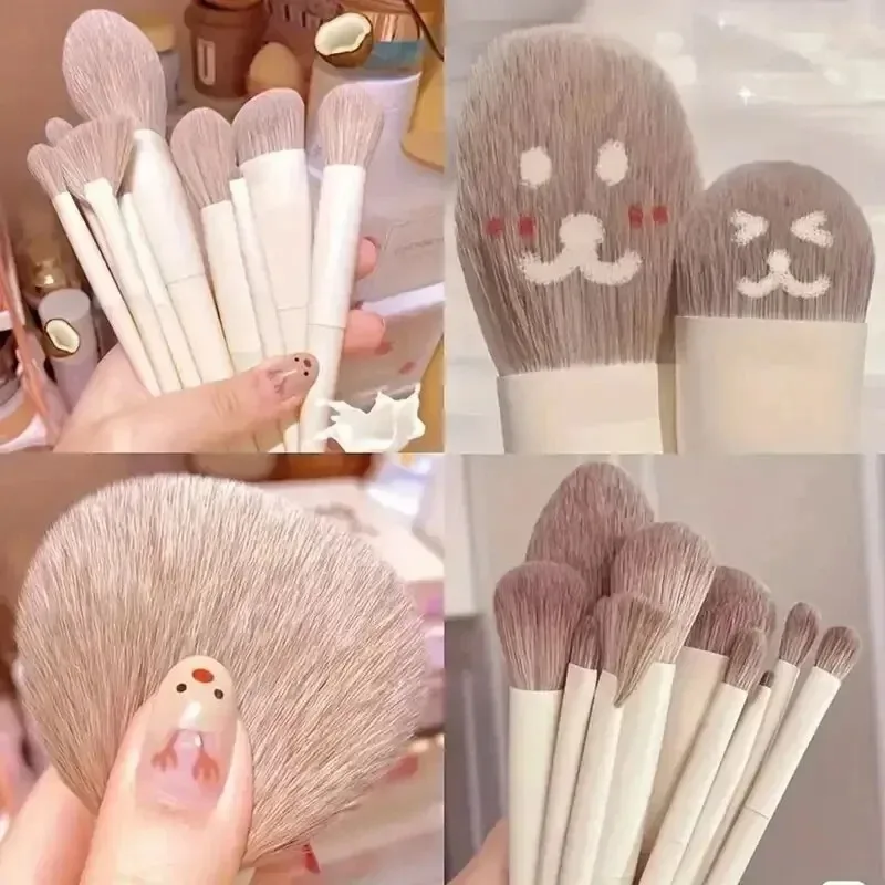 10-teiliges Set Weicher Flauschiger Make-up-Pinsel für Lidschatten, Foundation, Kosmetikpuder, Rouge und Blending – Schönheits-Make-up-Tool für Frauen