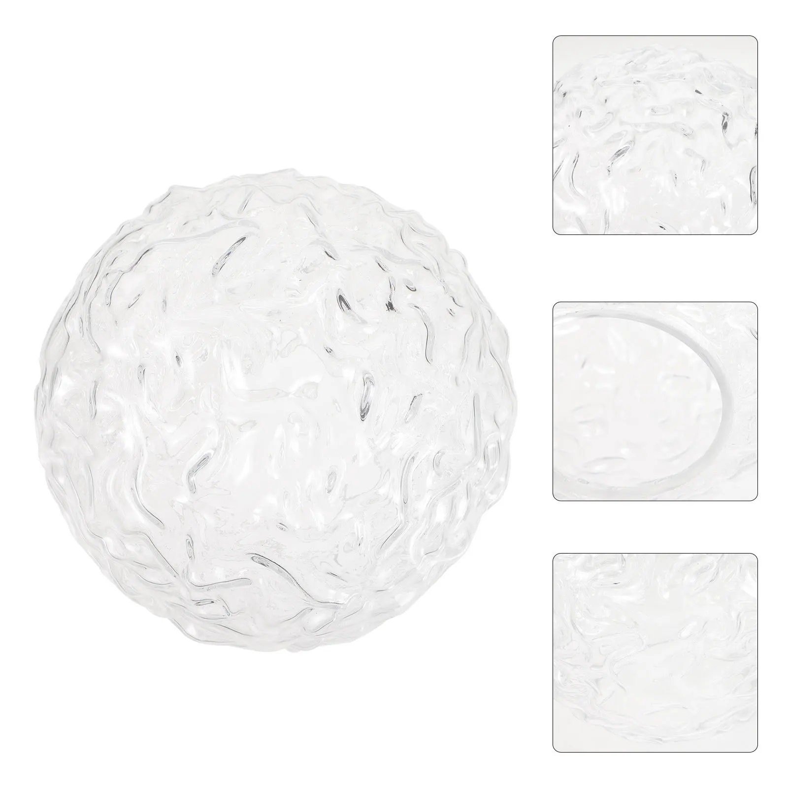 

Elegant Modern Ball Lampshade Transparent Glass Creative Accessory for Chandeliers Pendant Ceiling Lights Fixtures