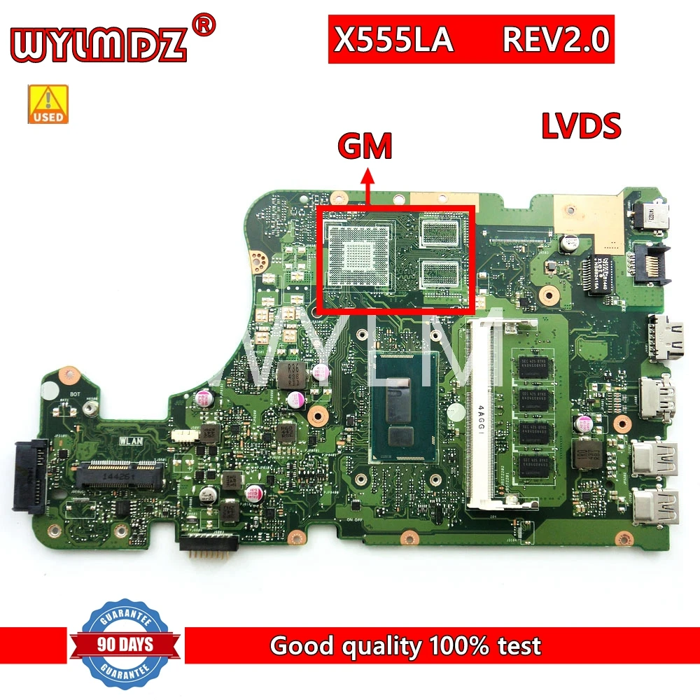 X555LD LVDS 4G RAM Motherboard For Asus X555L A555L K555L F555L W519L X555LD X555LJ X555LF X555LA LJ LB LF Laptop Mainboard