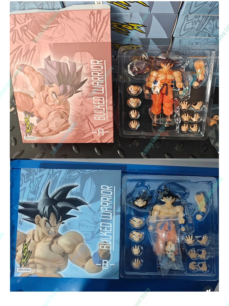 Novo-quente wow super ação estúdio 1/12 dragon ball anime figura kaiouken son goku estatueta de ação coletar goku modelo brinquedos presente do miúdo