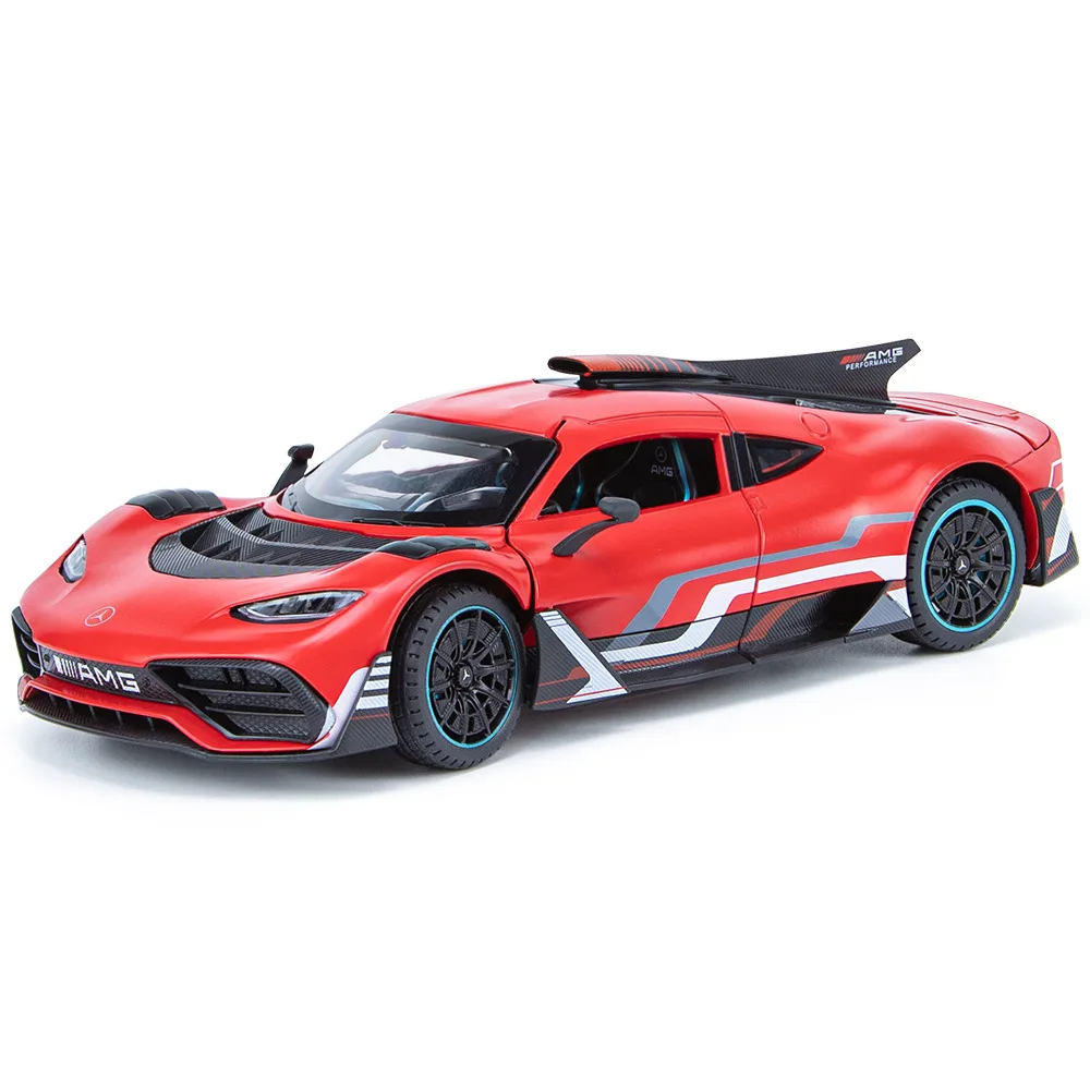 

1:24 Bigbenz ONE Street Car Model Glitter Sound Edition Alloy Sports Cars Model Decoration Toy Ideal Decoration for Car Gift