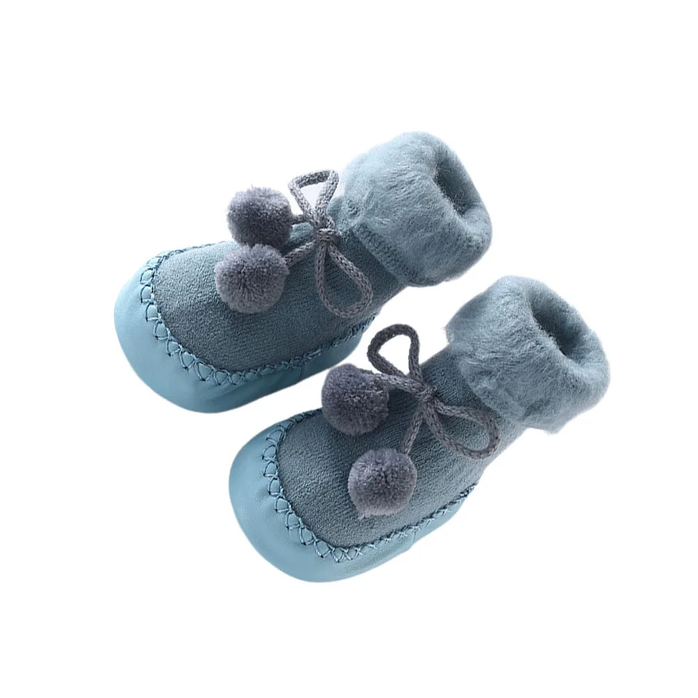 

Baby Floor Socks Blue Size S 6-12 Months Anti-Skid Cotton Baby Socks Sweat Absorbing Breathable Warm Toddler Prewalker Winter
