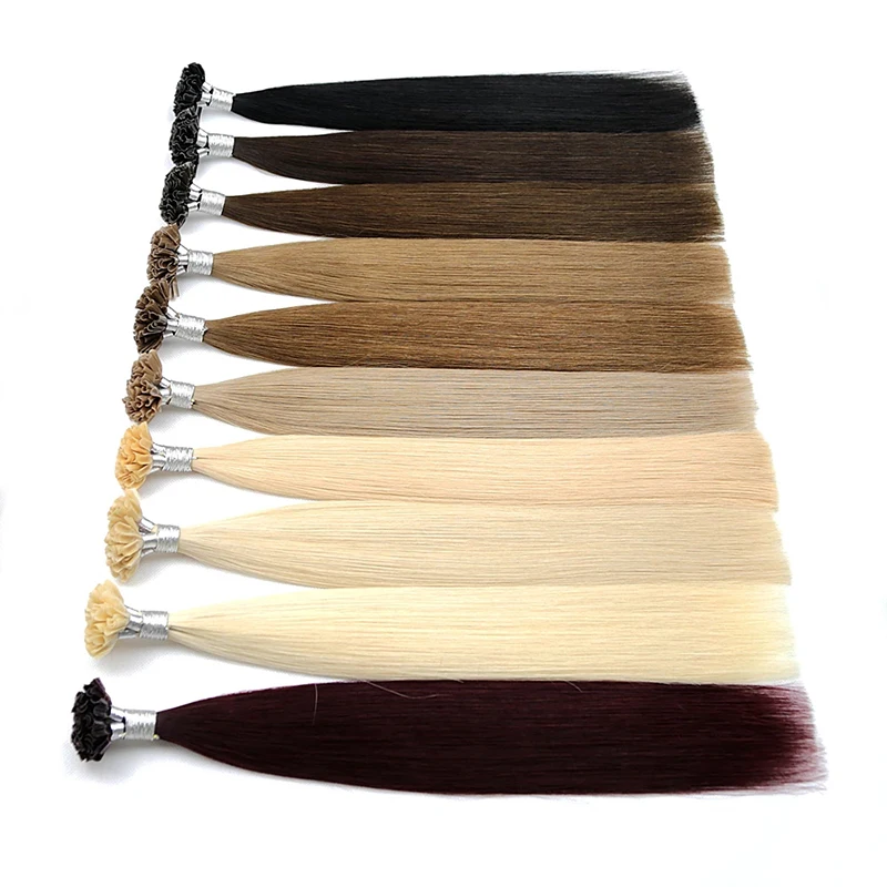 I Tip Hair Extensions Straight Real Hair Extensions 40g/50g/set 12-26inch Capsules Keratin Natural Human Hair Extension