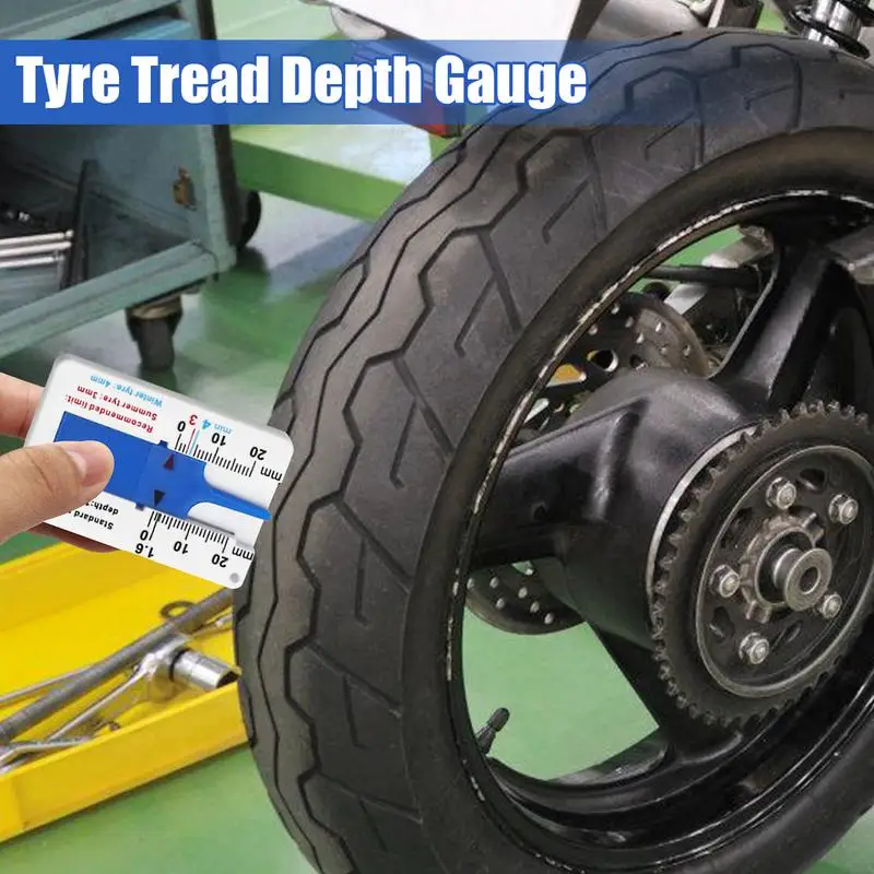 Tread Depth Gauge For Car Tyre Tire Meter Thickness Gauges Automobile Tire Wear Detection Measuring Tools Depth Caliper