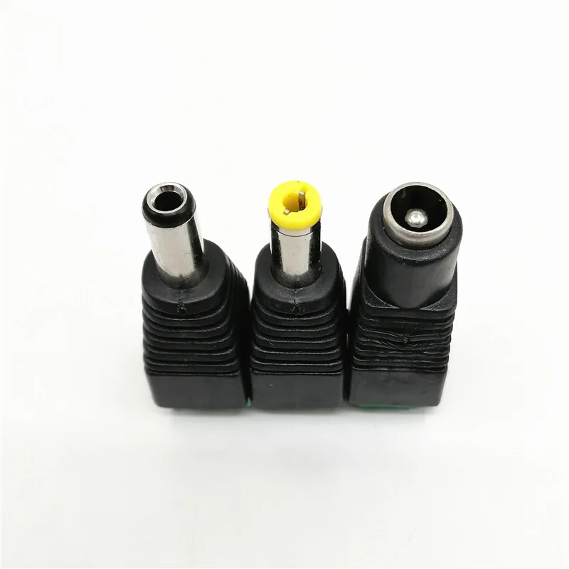 10pcs 5525 welding free DC head DC plug with screw fixed green terminal universal male and female connector 5.5 2.5mm