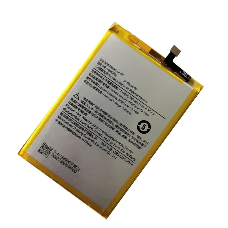 100% Original High Quality 5000mAh BN5F Battery For Xiaomi Redmi Pcoc F3 GT K40 5G 10C 10Prime Batteries Replacement Batteria