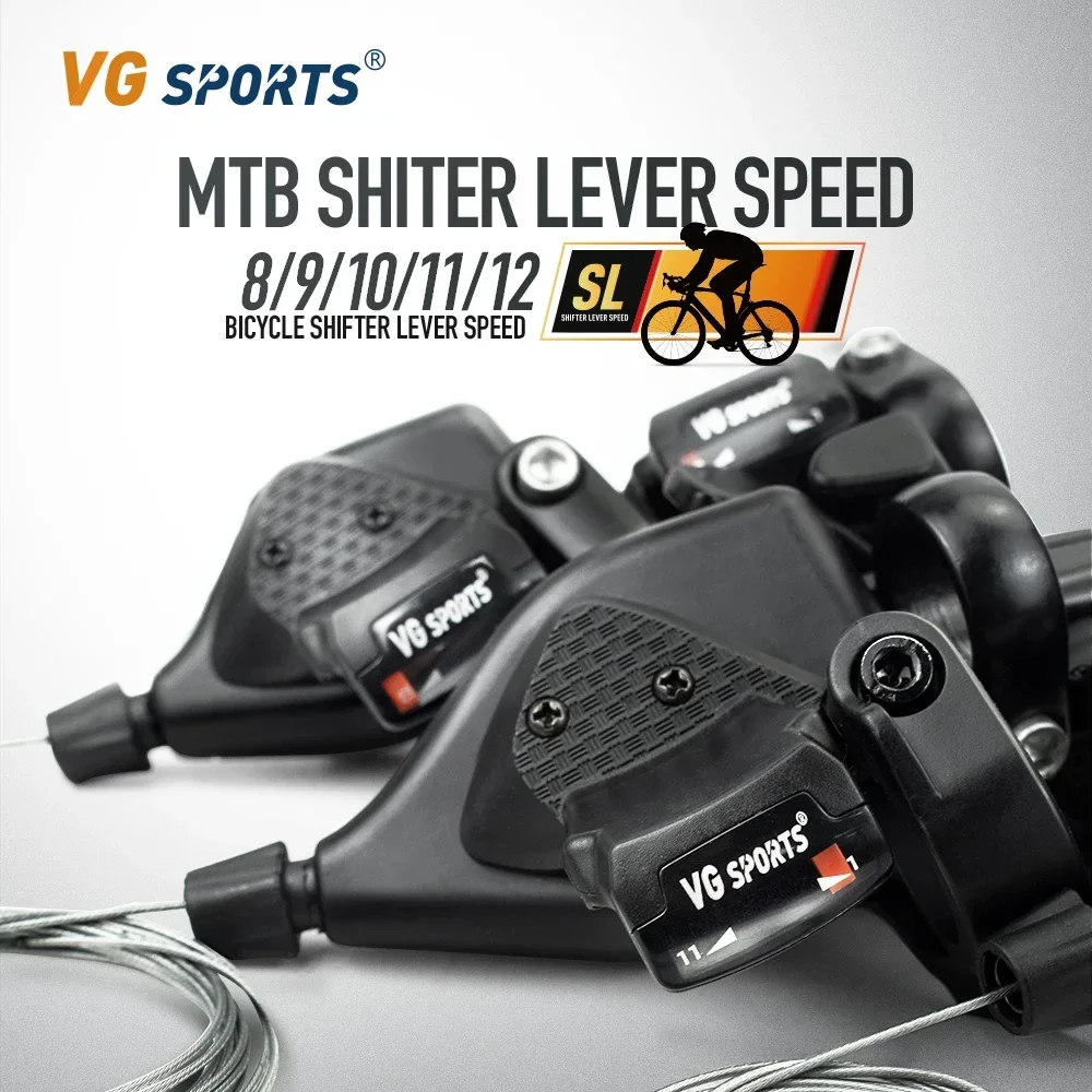 VG Sports Bicycle Derailleur Front Rear Shift Lever 7/8/9/10/11Speed MTB Road Bike Shifter Bicycle Shifting Cycling Accessories