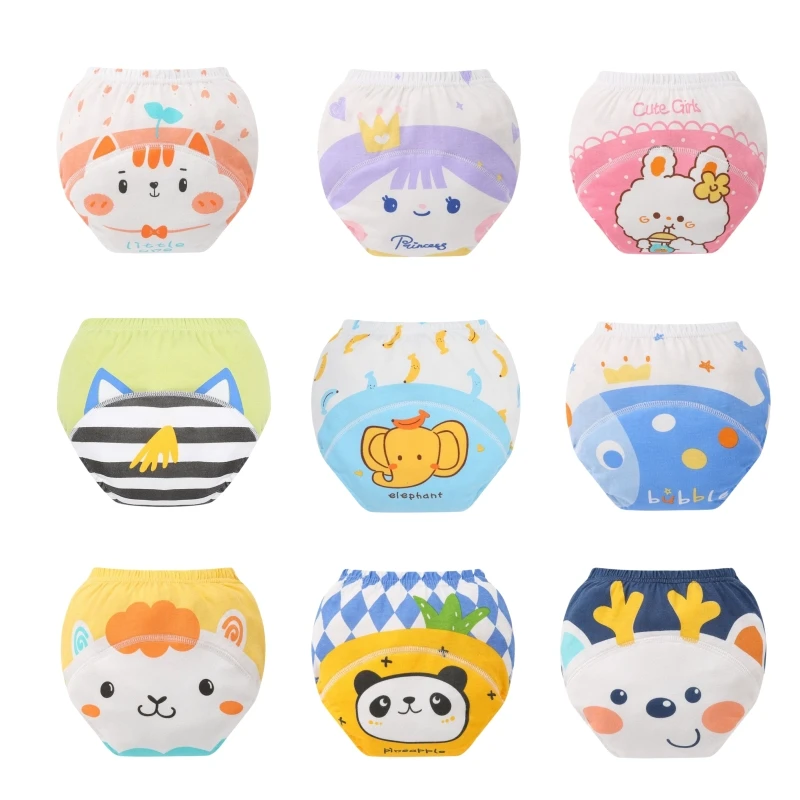 

8PC Diapers Panties Baby Potty Training Pants Children's Cotton Urine-proof Underwear Abstain From Diaper Shorts