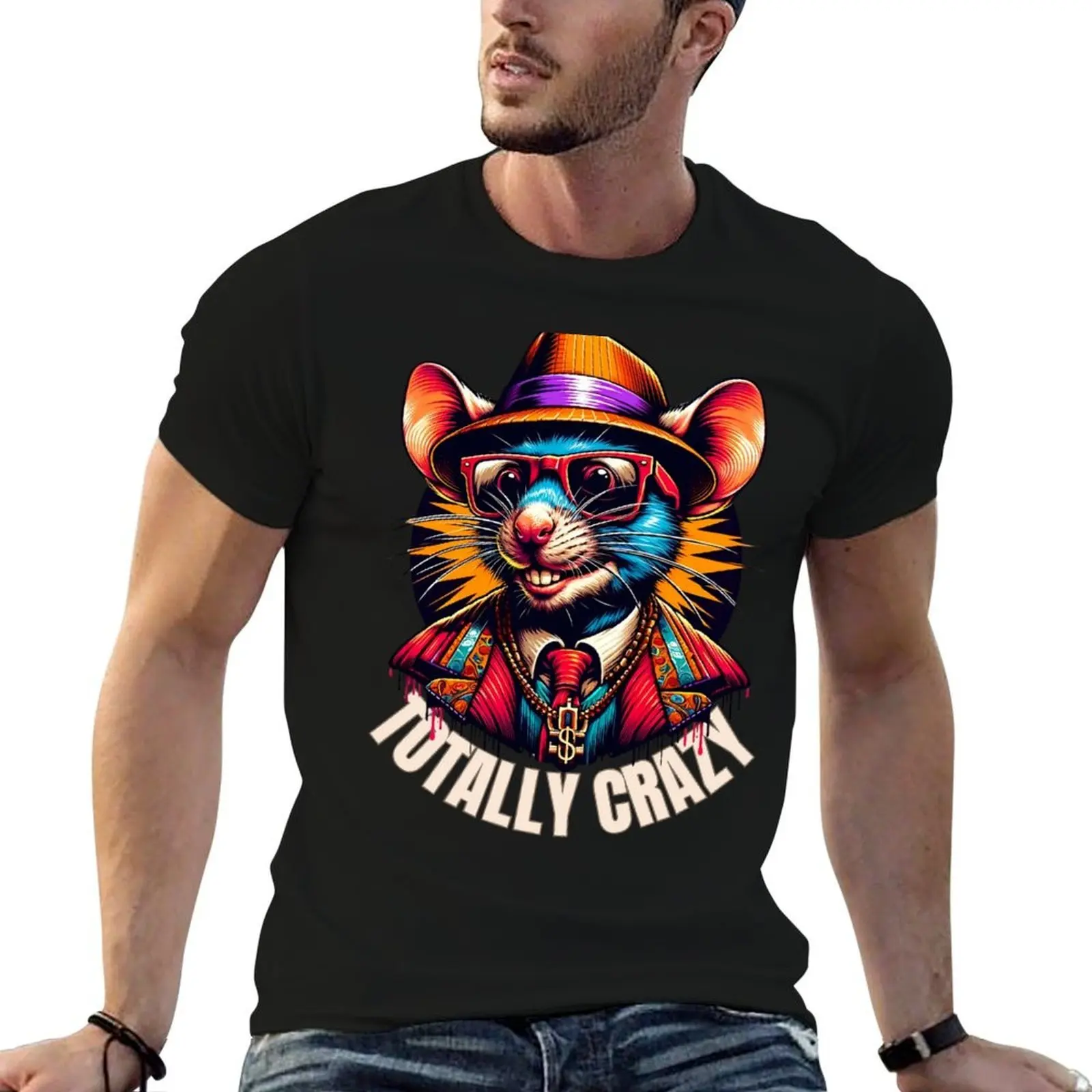 

Totally crazy T-Shirt t shirt man luxury man t shirt cotton high quality T-Shirt