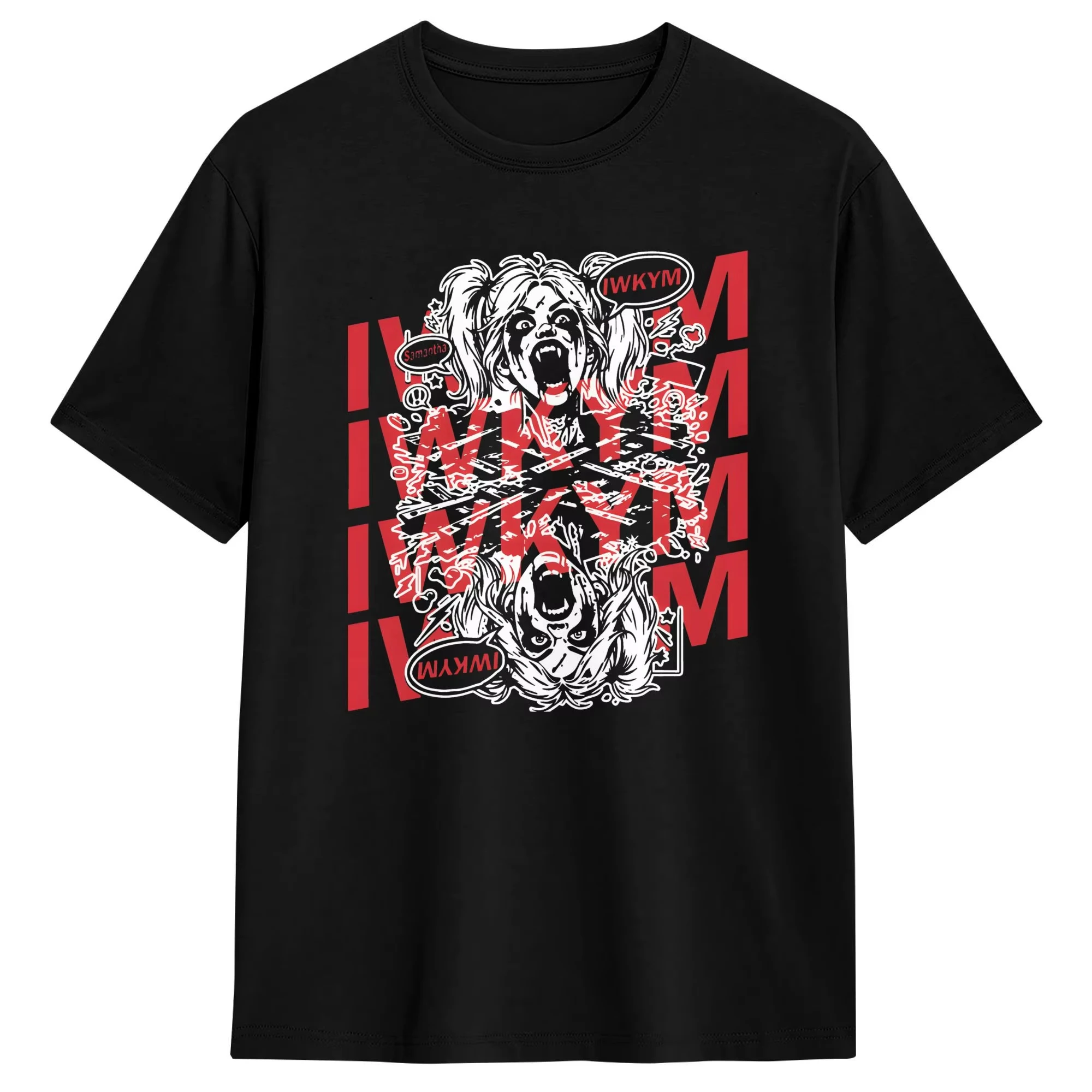 Dungeon Crawler  IWKYM T-Shirt Summer Harajuku T-Shirts Mens Cotton O Neck Plus Size Cl