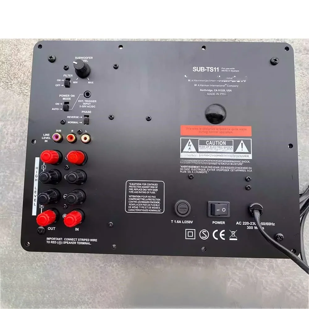 SUB-TS11 For Harman/Kardon  Rated Power 200W Peak Power 500W Signal Output Modul External Dimensions 270mm*215mm