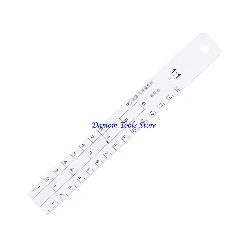 57BE Auto Paint Mixing Gauge for Car Paint Ruler Paint Measuring Tool for Vehicles