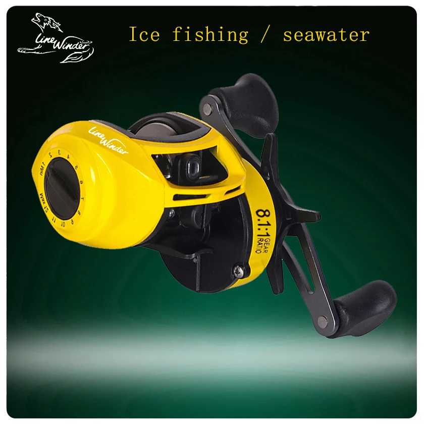 

Silent fishing Reel, Cost-Effective Baitcasting Reel, Lightweight Design,Ideal for Saltwater/Freshwater Fishing LIND WINDER