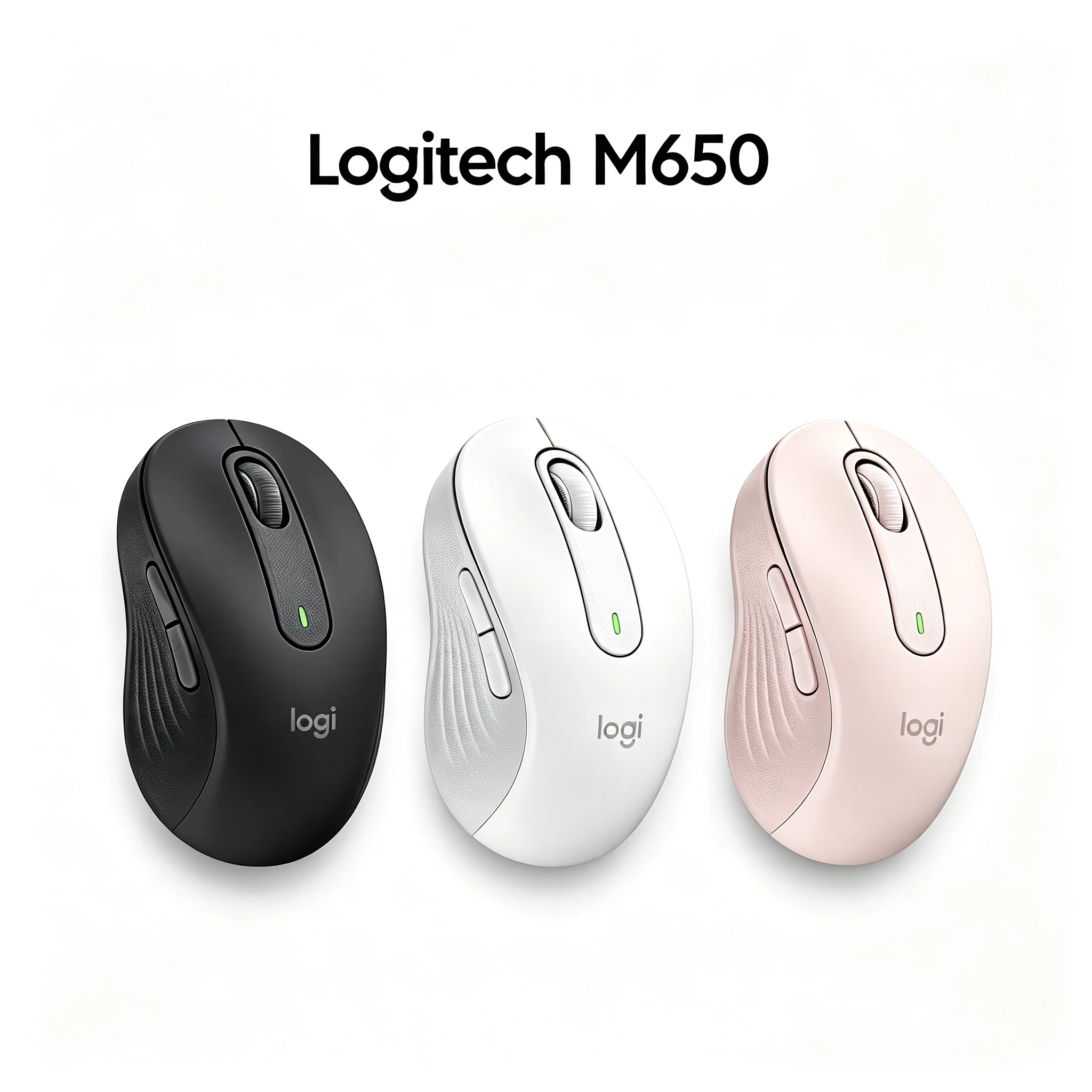 Logitech M650 Signature Wireless Bluetooth Silent Mouse SmartWheel Auto Scroll Multi OS Compatible Windows Mac Chrome Linux 5 Cu