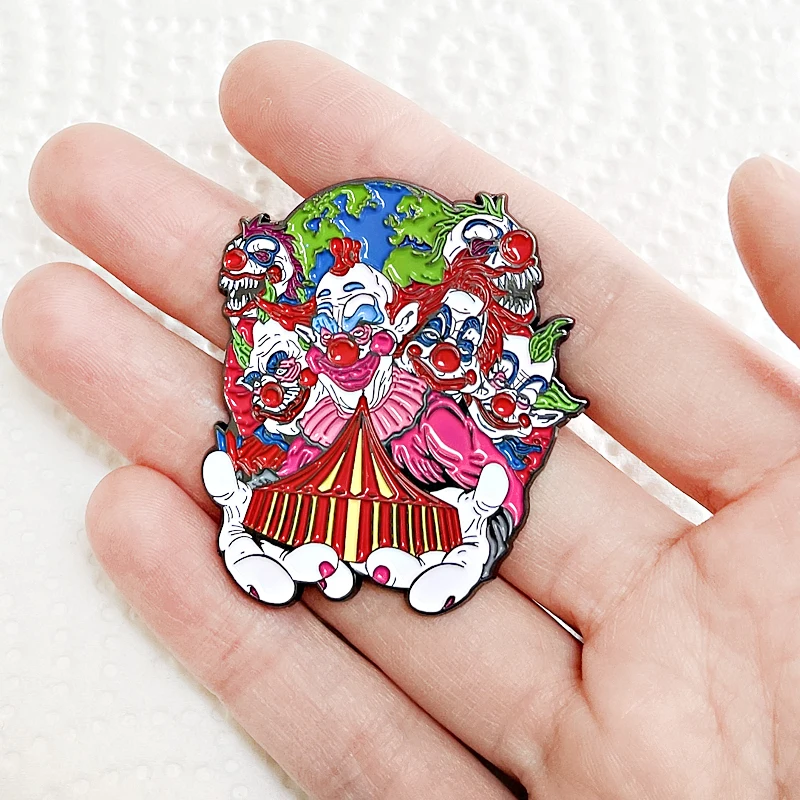 Outer Space Killer Klowns clown enamel pin American Science Fiction Horror Comedy Movies badge Jewelry backpack Accessories - view 4