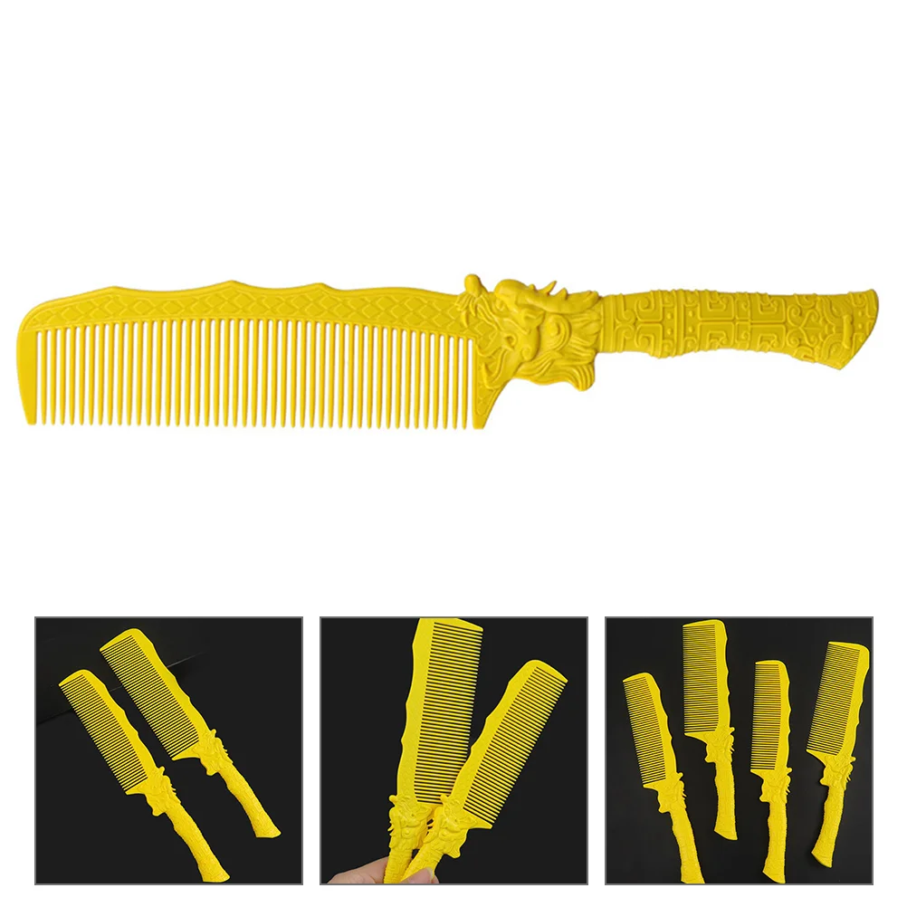 

Flat Hair Comb Wide Tooth for Curly Styling Teasing Back Combs Barbershop Hairbrush Salon Major