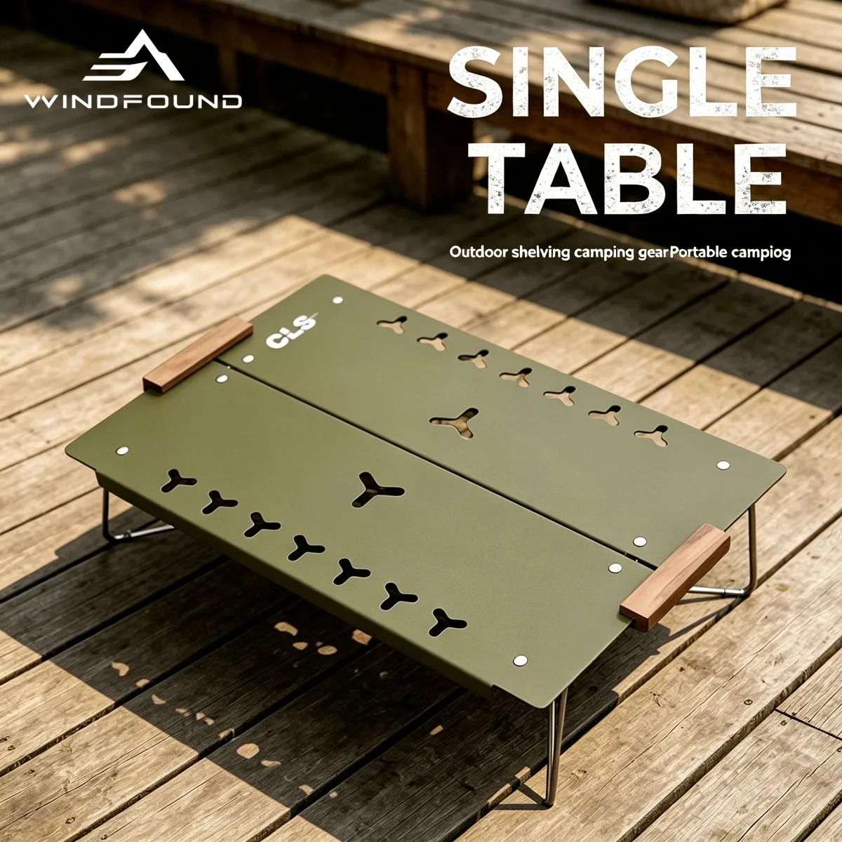 Outdoor Mini Single Table, Hiking, Camping, Portable Folding, Car Mounted Mountain Picnic
