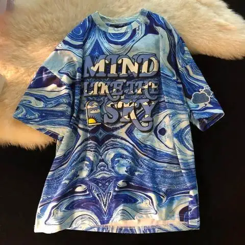 Sommer Hong Kong Sle ort Sve T-Shirt Damen rund Ne 3D Pendeln Sle Polyesterfaser 00 % ort T-Shirt